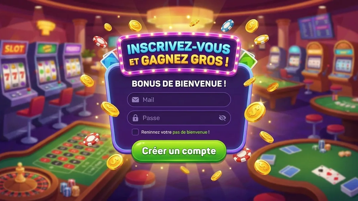 Inscription avec bonus